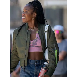 Keisha Clark Forever 2025 Green Bomber Jacket
